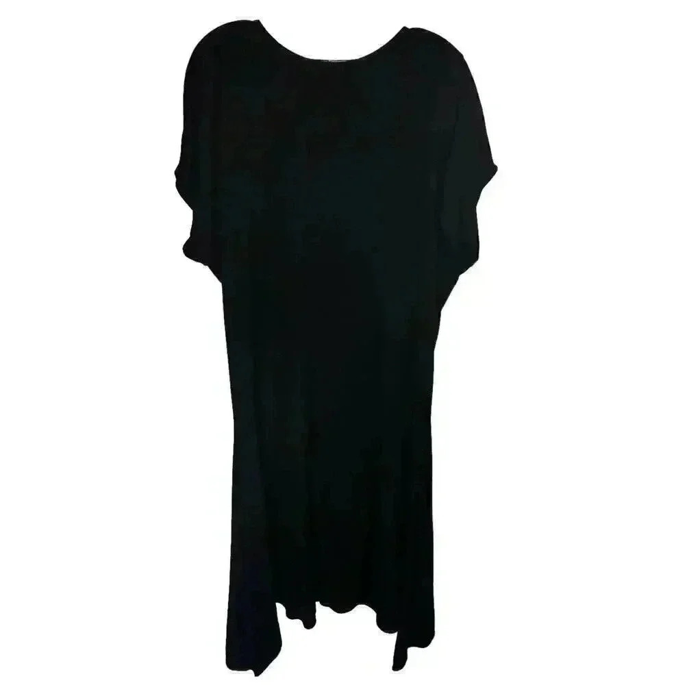 Zara Women’s Black Flare Hem Minimalist Oversized Dress‎ Small
